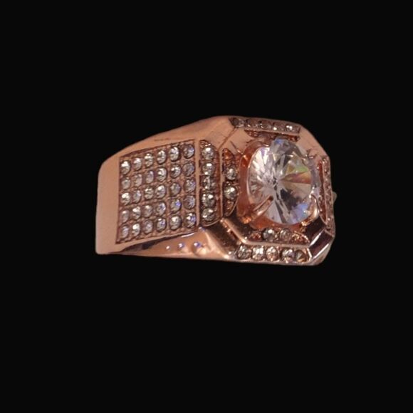 Men's Ring‎ 18k Filled Rose Gold NWOT size 12.75 - Picture 11 of 13